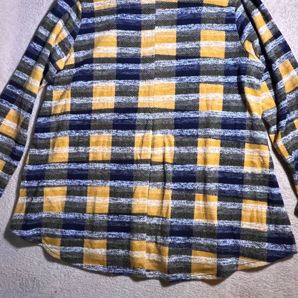 Sweet Lovely By Jen Women XL‎ Golden Black Plaid Scoop Neck Sweater Tunic (N) - Picture 7 of 7